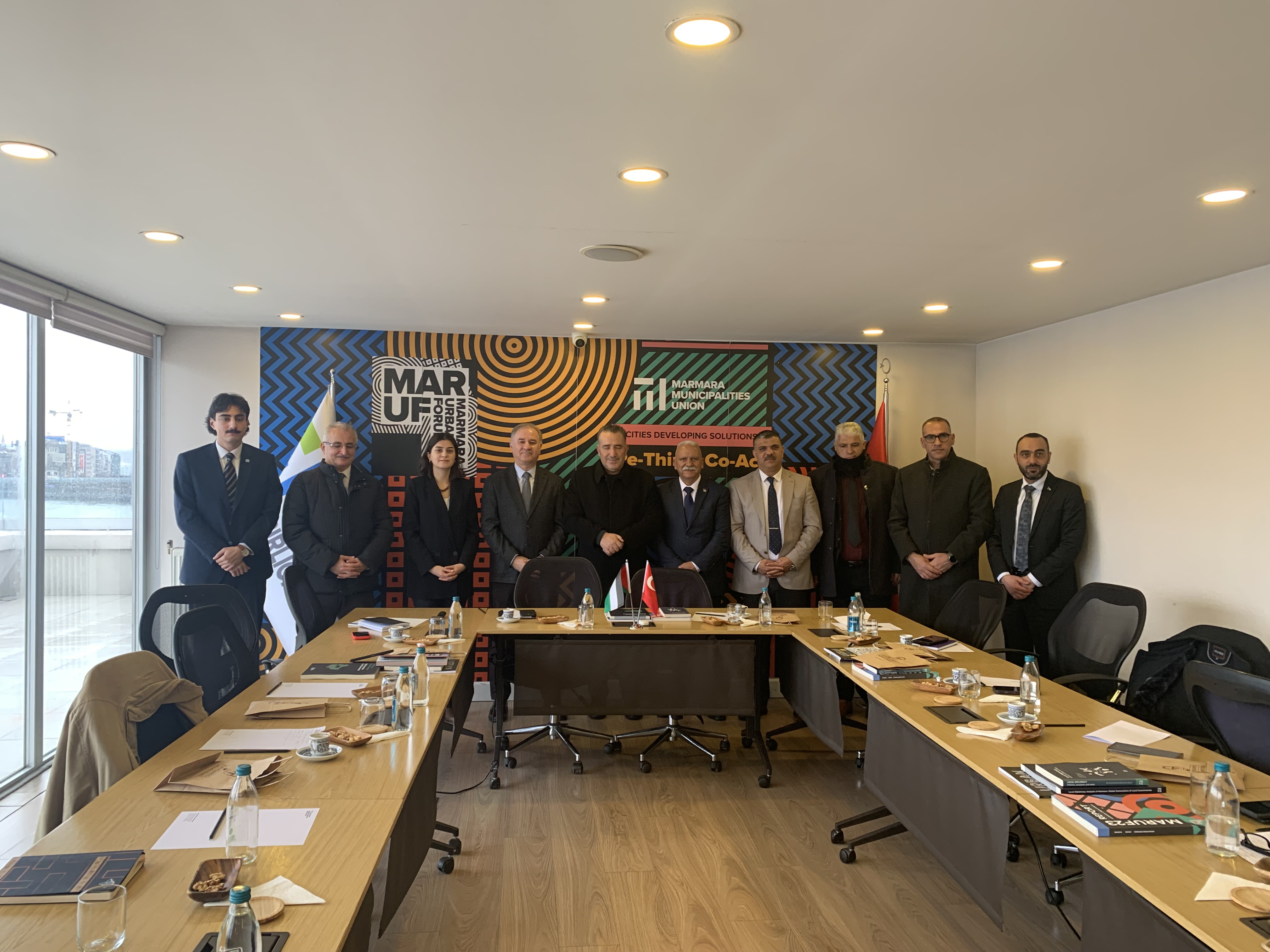 Association of Palestinian Local Authorities Visited Marmara Municipalities Union }