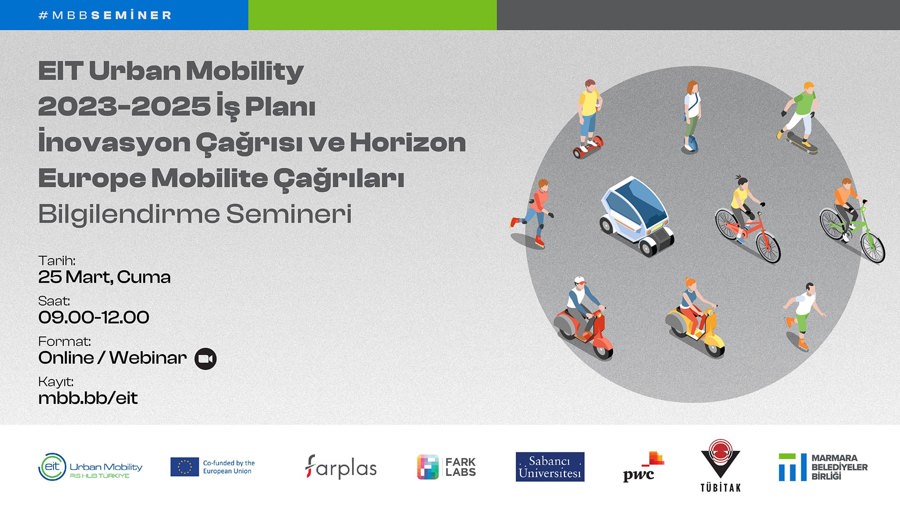 EIT Urban Mobility 2023-2025 İş Planı İnovasyon ve Horızon Europe Mobilite Çağrıları Bilgilendirme Semineri Düzenleniyor}